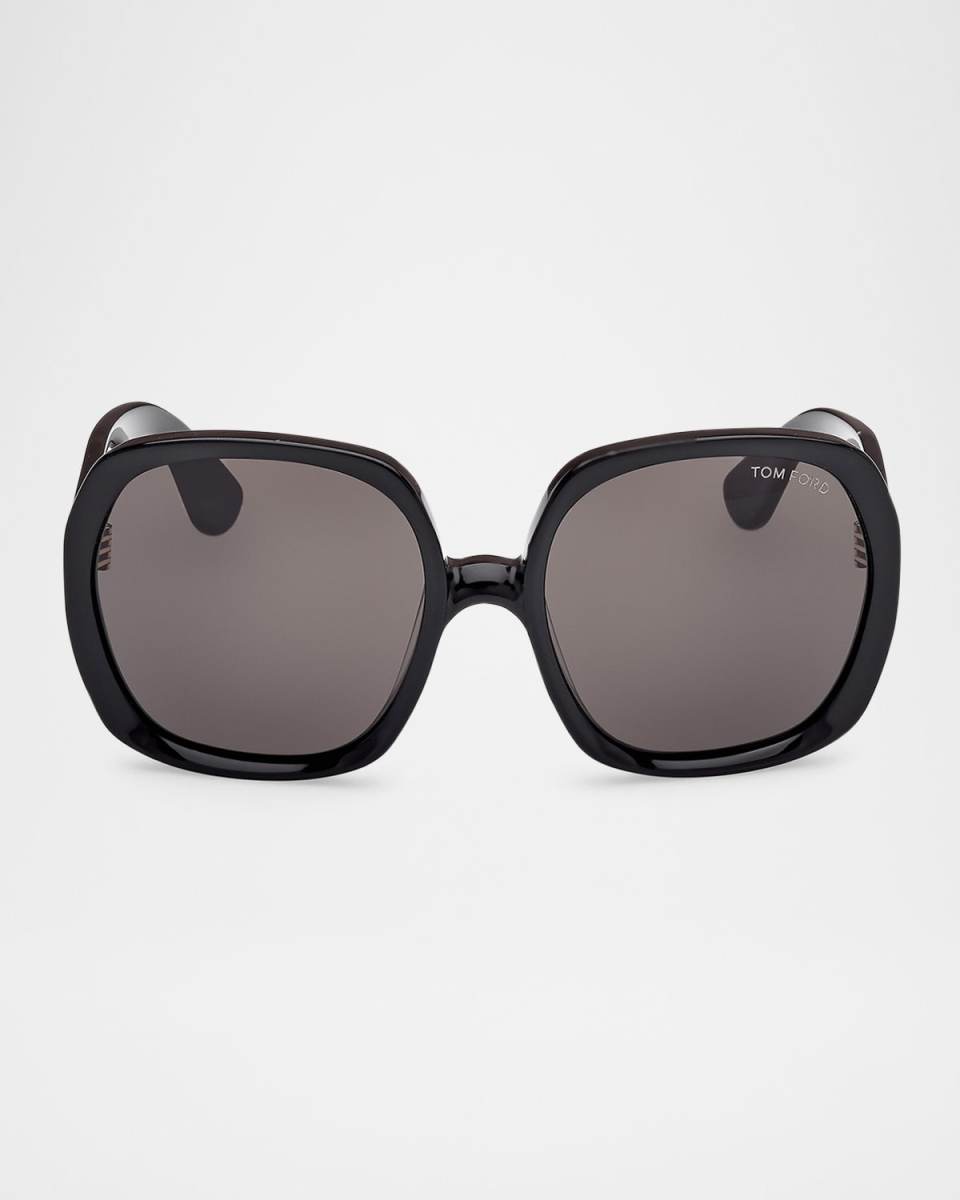 Saffron Acetate Round Sunglasses